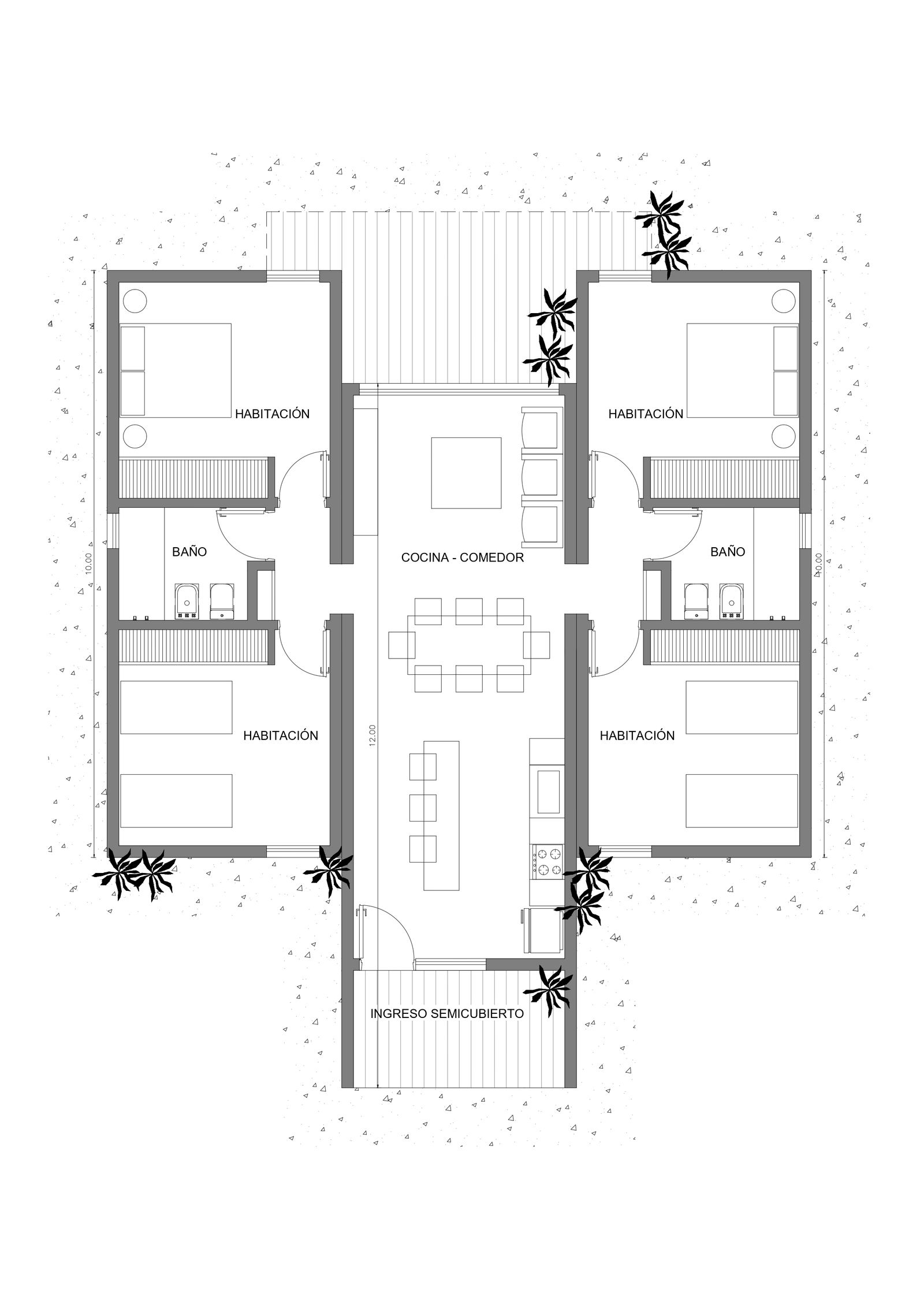 Plano del proyecto modular WMU ALDEA